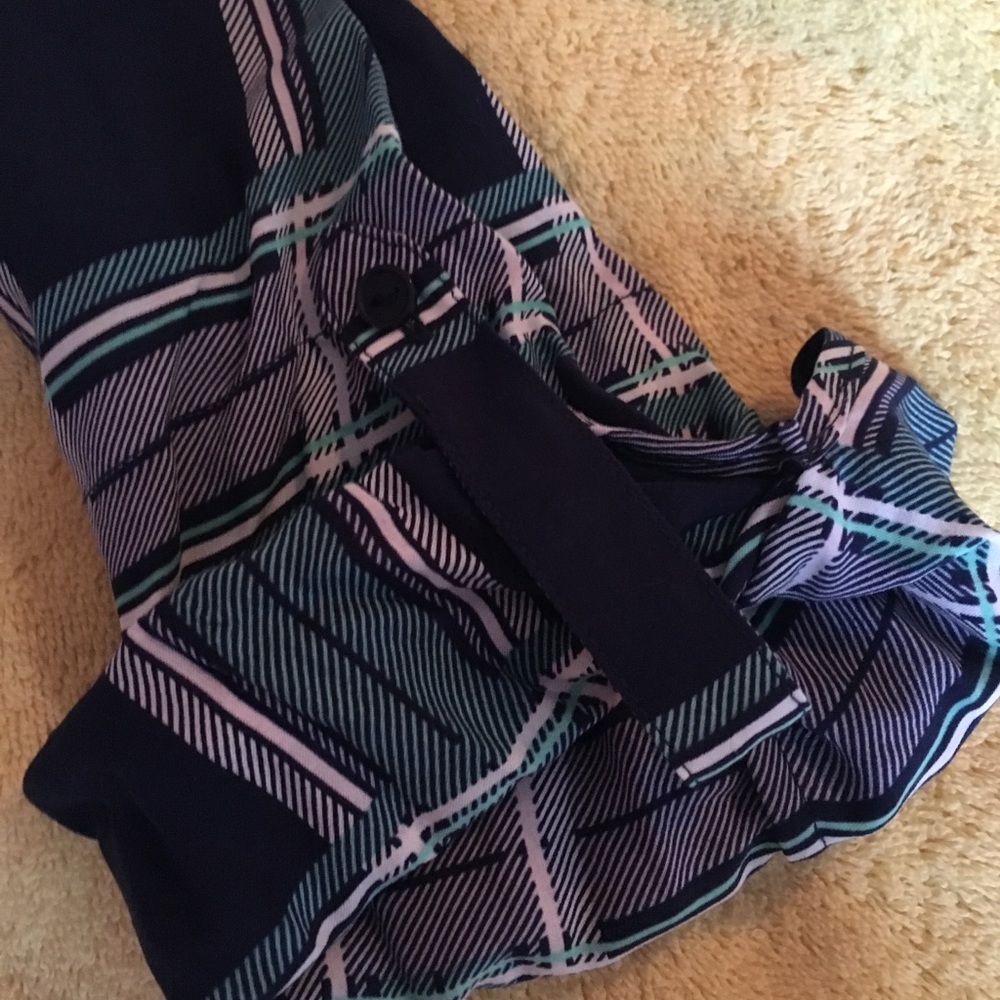 41 Hawthorn blue plaid blouse